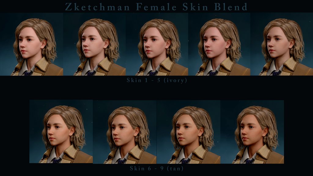 Zketchman Female Skin Blend