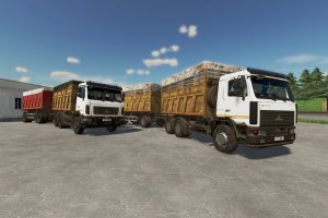 МАЗ 6501-В9 с прицепом 2